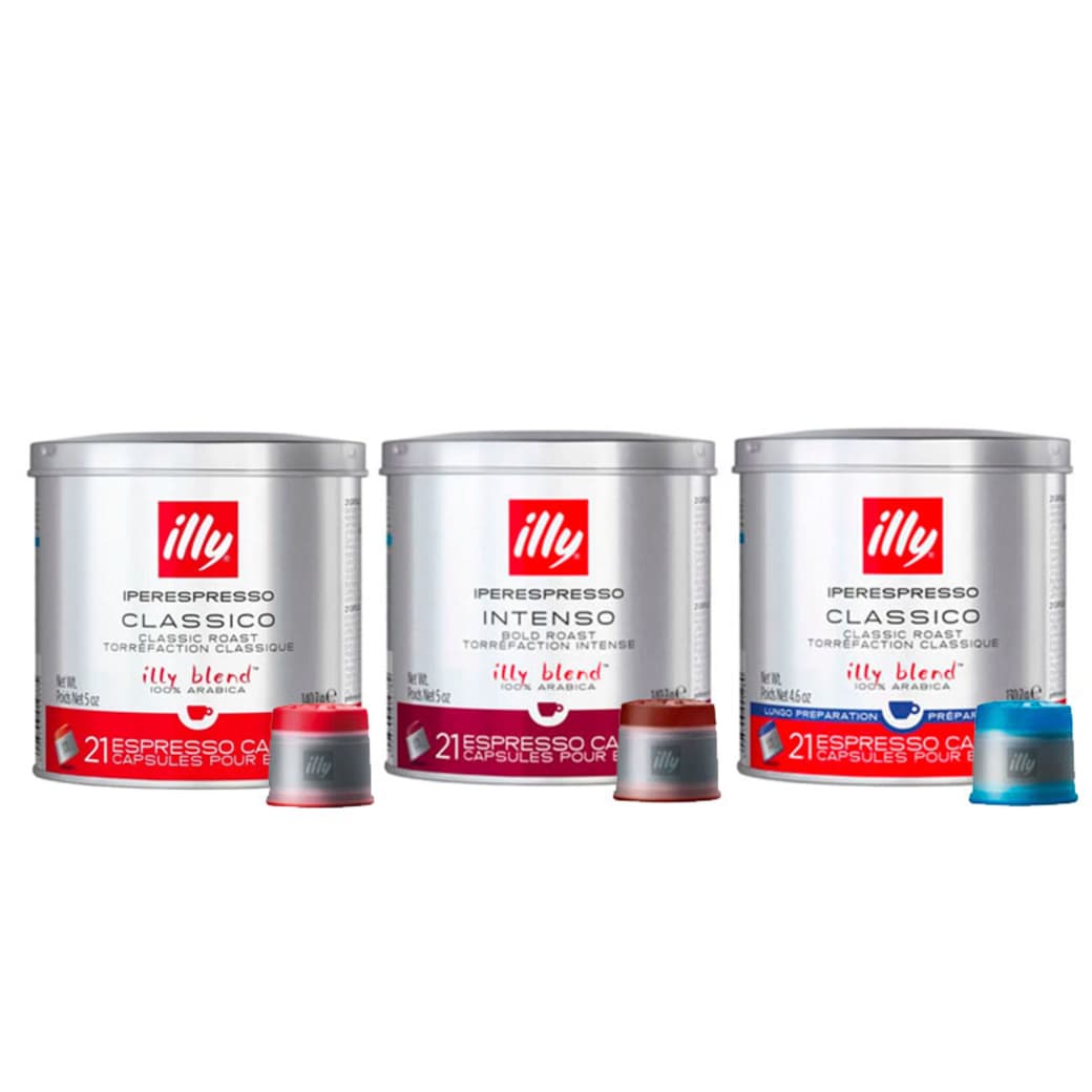 TRIO CÁPSULAS CAFÉ ILLY: 3x Variedades Cápsulas Iperespresso Home_1