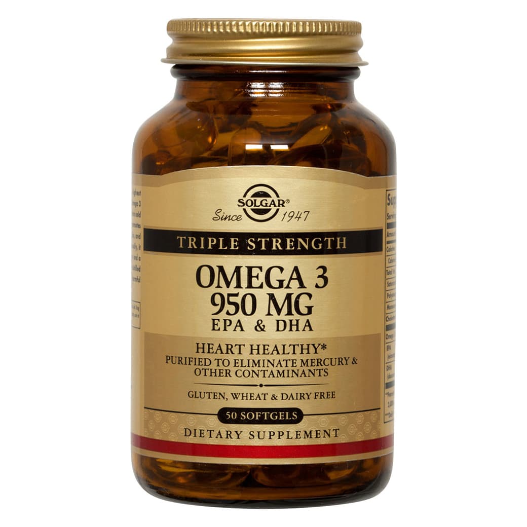 Suplemento Solgar Triple Strength Omega 3 950mg (50 softgel) _1