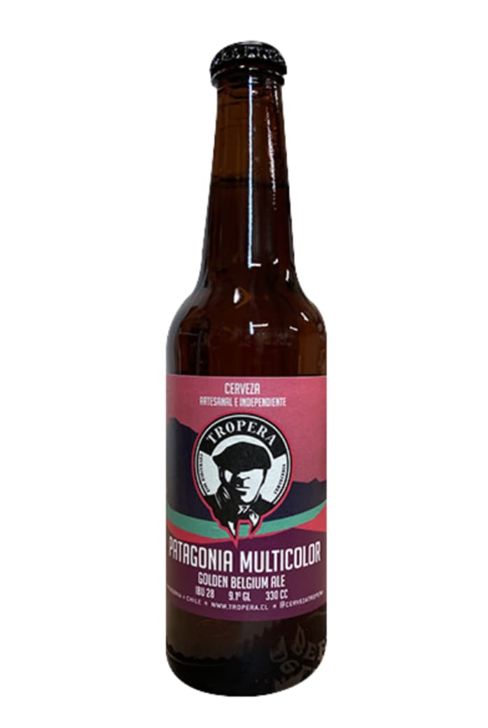 Cerveza Tropera Patagonia Multicolor Golden Belgium Ale en Botella 330cc 9.1º alc._1