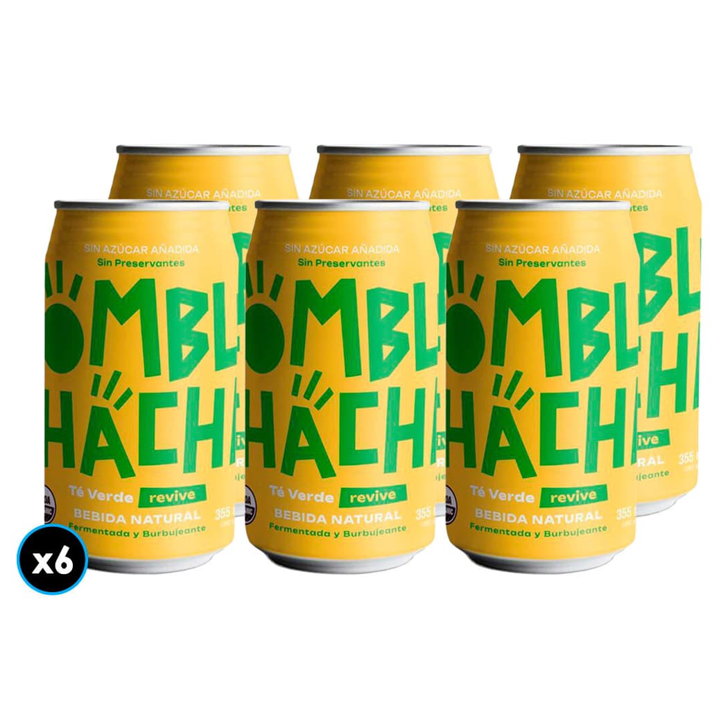 6x Kombuchacha Té Verde Lata 355cc_1