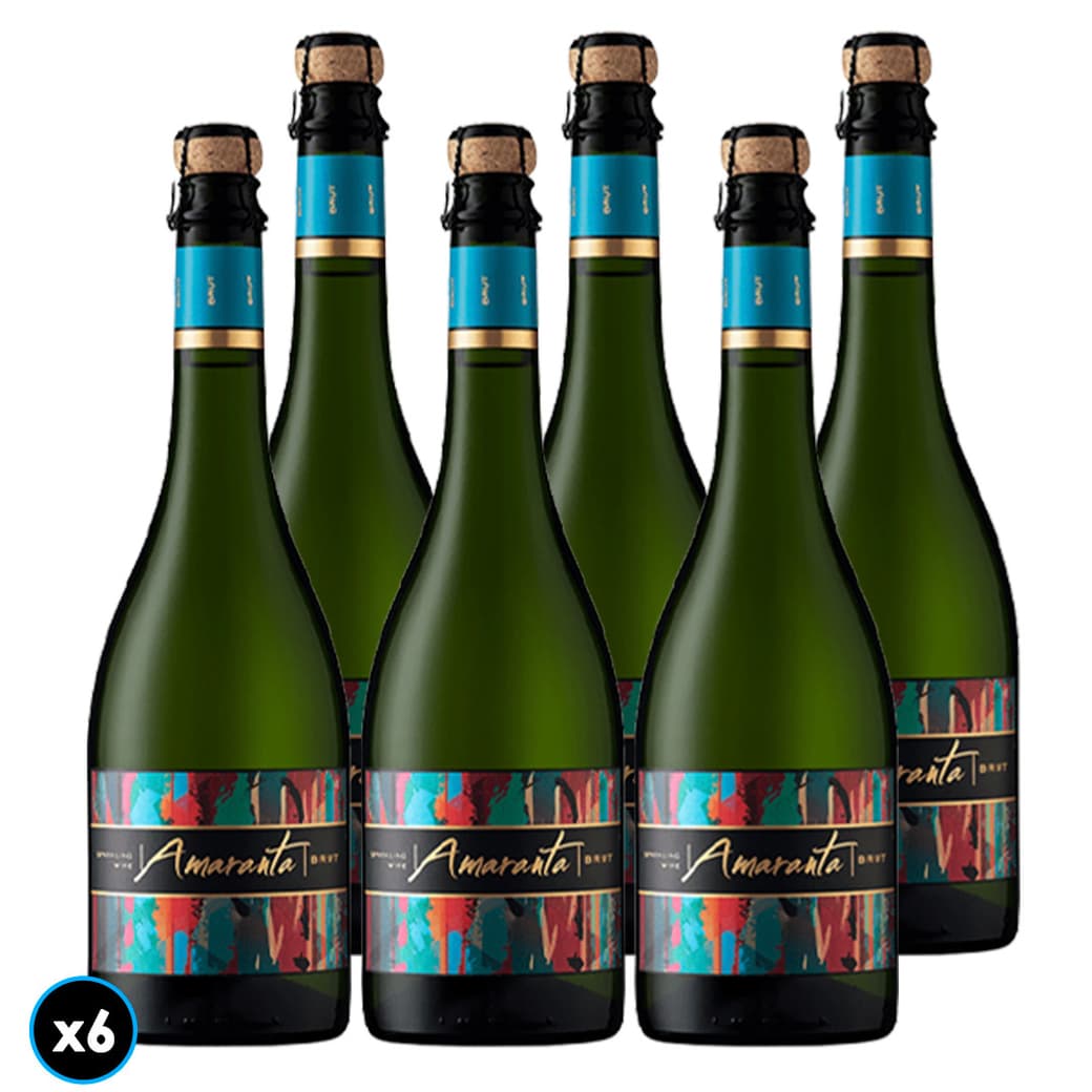 CAJA ESPUMANTE AMARANTA: 6x Espumante Amaranta Brut 750cc_1