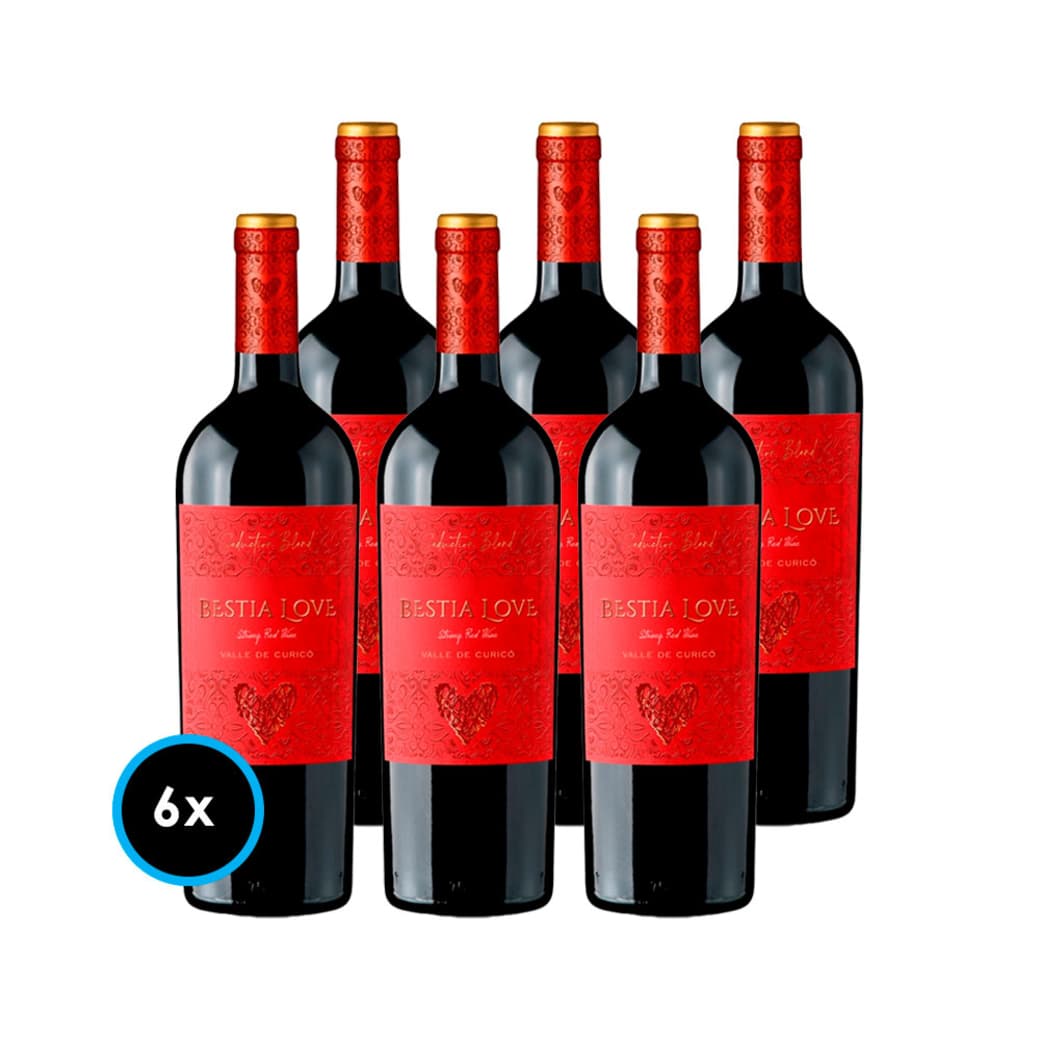 CAJA VINO BESTIA LOVE (Ensamblaje): 6x Vino Bestia Love Ensamblaje 750cc_1
