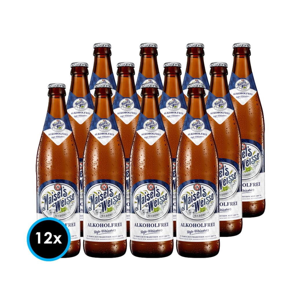 12x Cervezas Maisels Weisse Alkoholfrei Botella 500cc_1