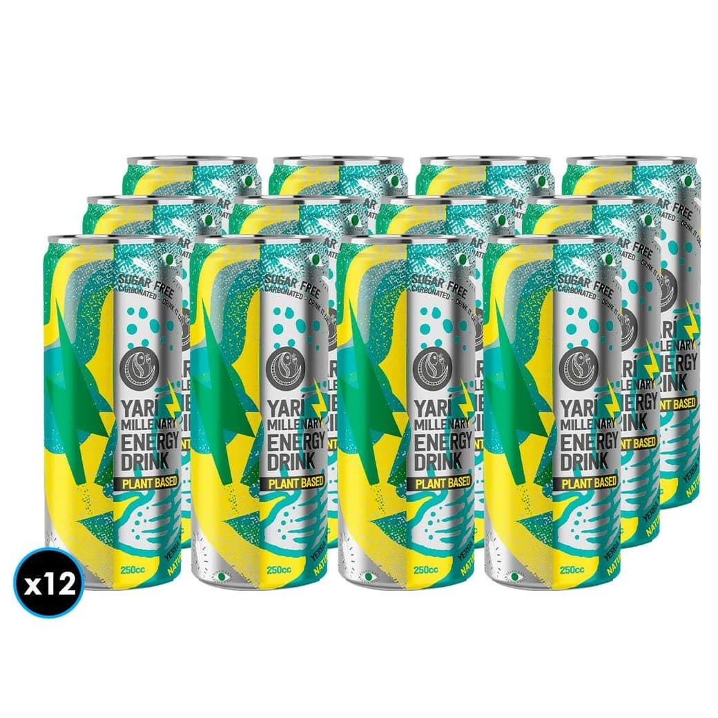12x Bebida Energética Yari Millenary Energy Zero Azúcar 250cc_1