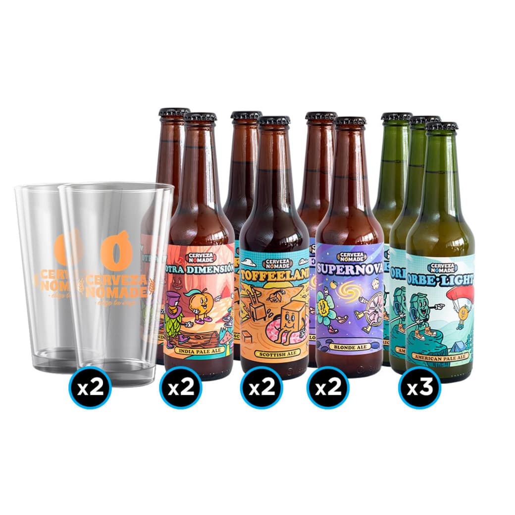 KIT NOMADE: 9x Variedades Nomade + 2 vasos _1