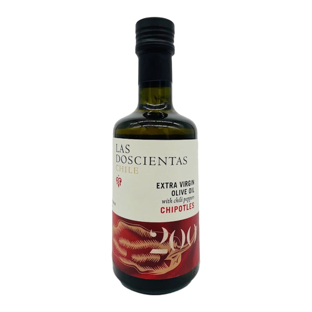 Aceite de Oliva Extra Virgen Las Doscientas con Chiles Chipotles 500cc_1