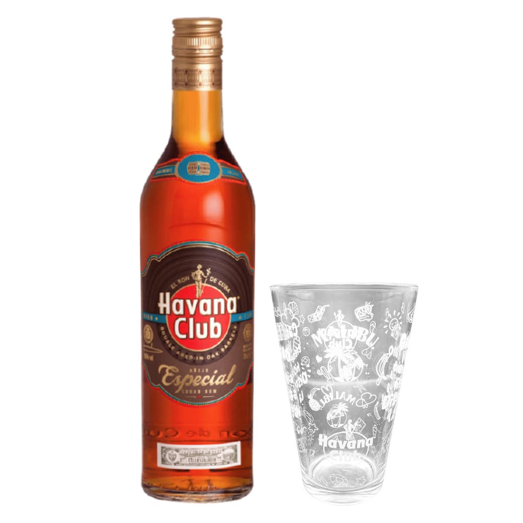 PACK HAVANA N°3: 1x Ron Havana Club Especial 700cc 40ºalc. + 1x Vaso Havana_1