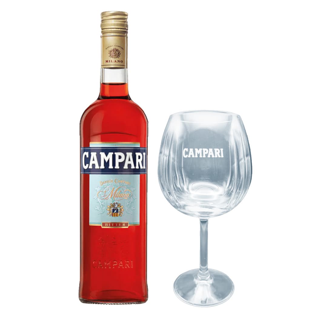 PACK CAMPARI N°2: 1x Campari Bitter 750cc + 1x Copa Campari_1