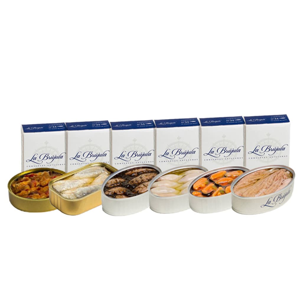 PACK LA BRÚJULA: 6x Variedades Conservas Españolas La Brújula_1
