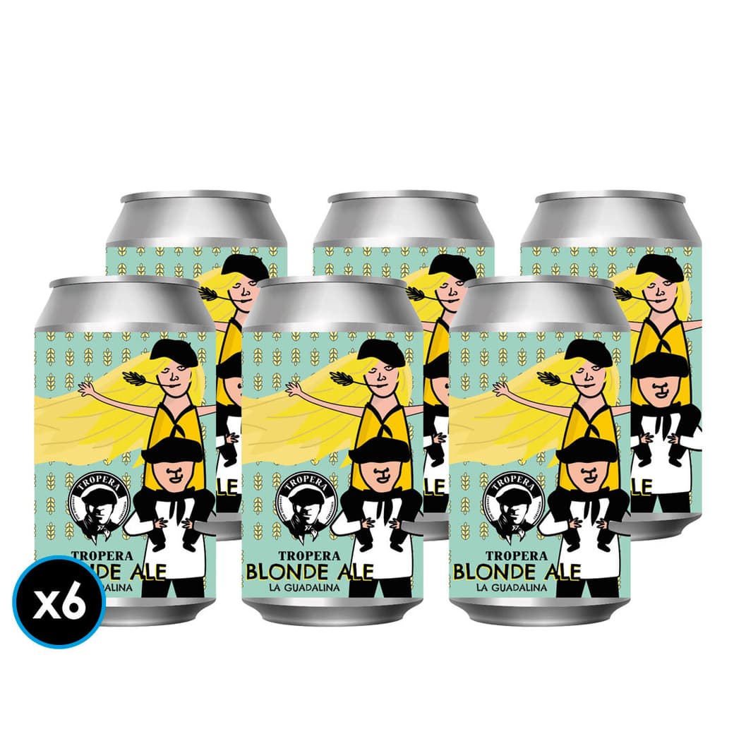 6x Cervezas Tropera La Guadalina en Lata 355cc_1