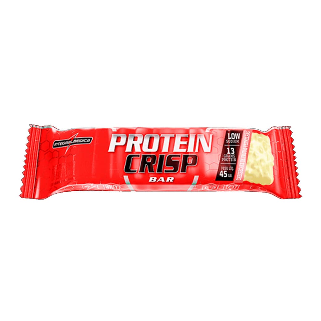 Barra Proteína Integralmedica Crisp Bar Cheescake Frutos Rojos 45 grs. _1
