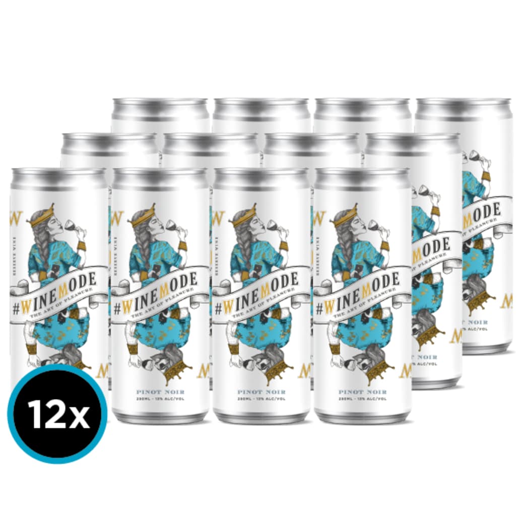 12x Vino Winemode Pinot Noir Reserva D.O. Casablanca Lata 250cc_1