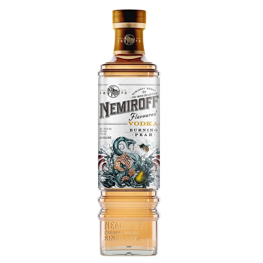 Vodka Nemiroff Burning Pear 700cc 40º alc._1
