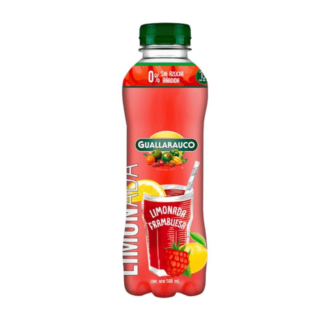 Jugo Guallarauco Limonada Frambuesa Sin Azúcar 500cc_1