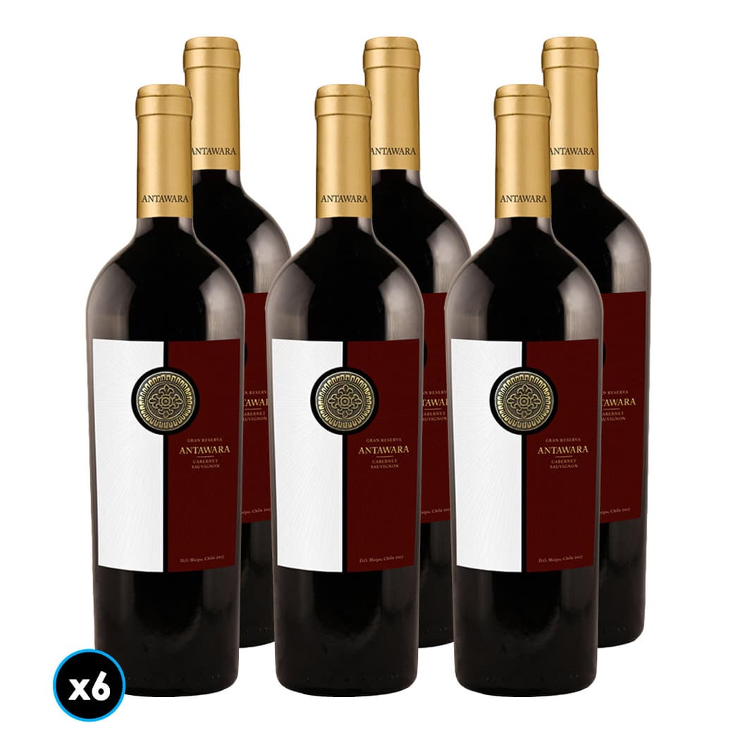 CAJA VINO ANTAWARA GRAN RESERVA (Cabernet Sauvignon): 6x Vino Antawara Gran Reserva Cabernet Sauvignon 750cc_1