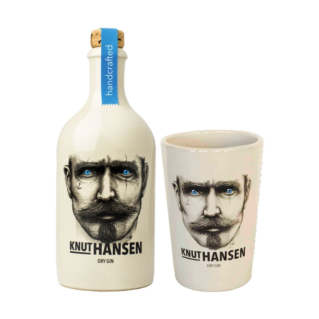 PACK KNUT HANSEN + VASO: 1x Knut Hansen Dry Gin 750cc 42º alc. + 1x Vaso Knut Hansen_1