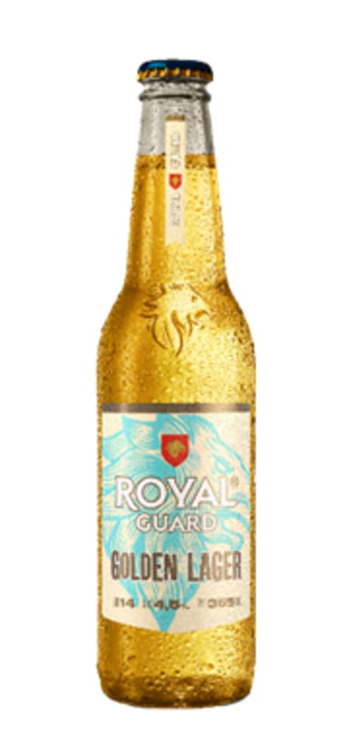 Cerveza Royal Guard Golden Lager en Botella 355cc_1
