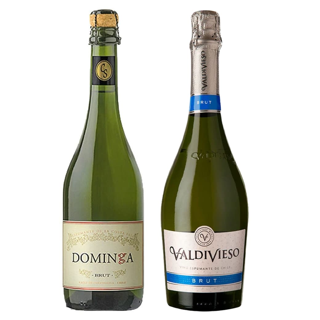 DUO VALDIVIESO - DOÑA DOMINGA: 1x Espumante Valdivieso Brut 750cc + 1x Espumante Casa Silva Dominga Brut 750cc_1