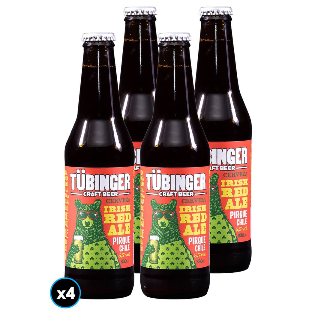 4x Cerveza Tubinger Red Ale en Botella 330cc 5,5º alc._1