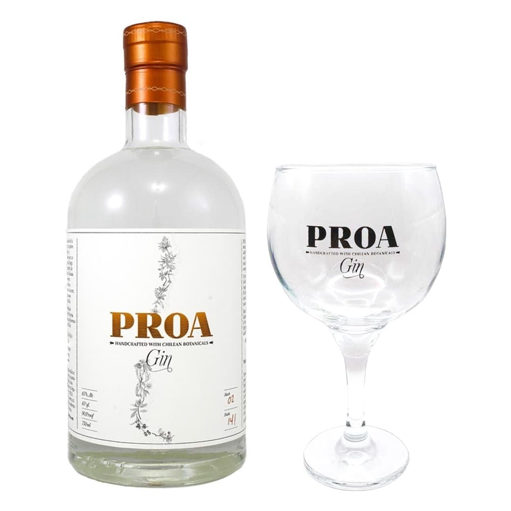 PACK PROA N°1: 1x Gin Proa + 1x Copa Gin Proa_1