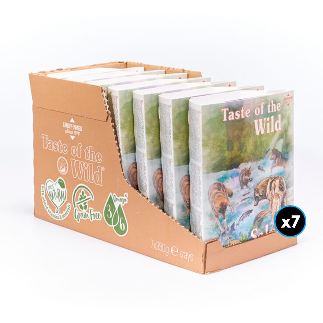 7x Comida de Perro Taste Of The Wild Salmon (Salmón) Tarrina 390 grs._1