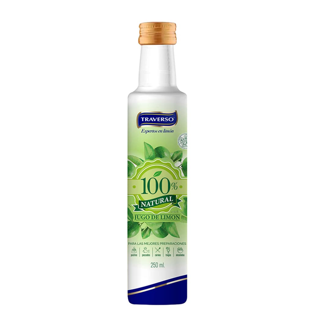 Jugo de Limón Traverso 100% Verde 250cc_1