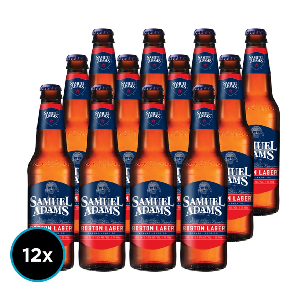 12x Cerveza Samuel Adams Boston Lager en Botella 355cc_1