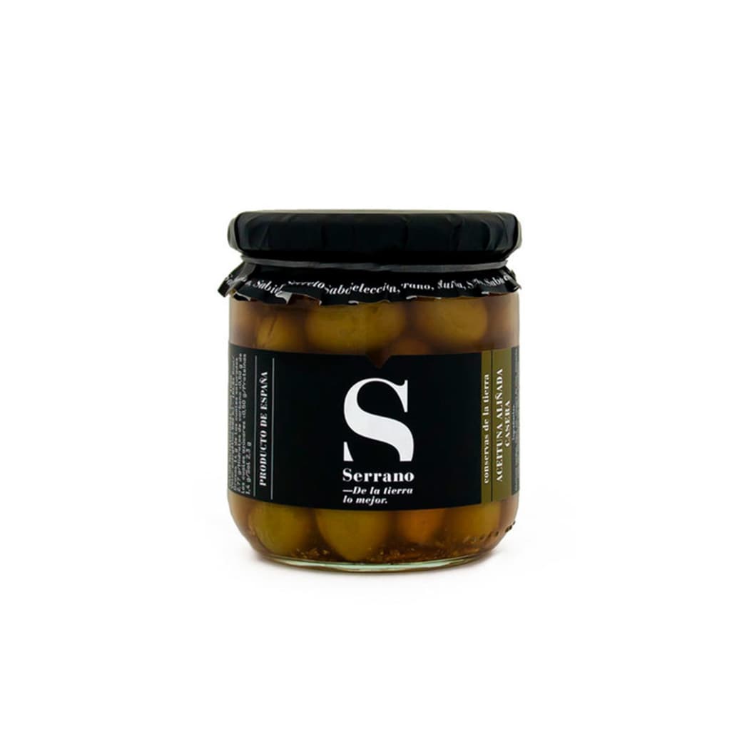 Aceitunas Serrano Aliño Casero Frasco 360 grs._1