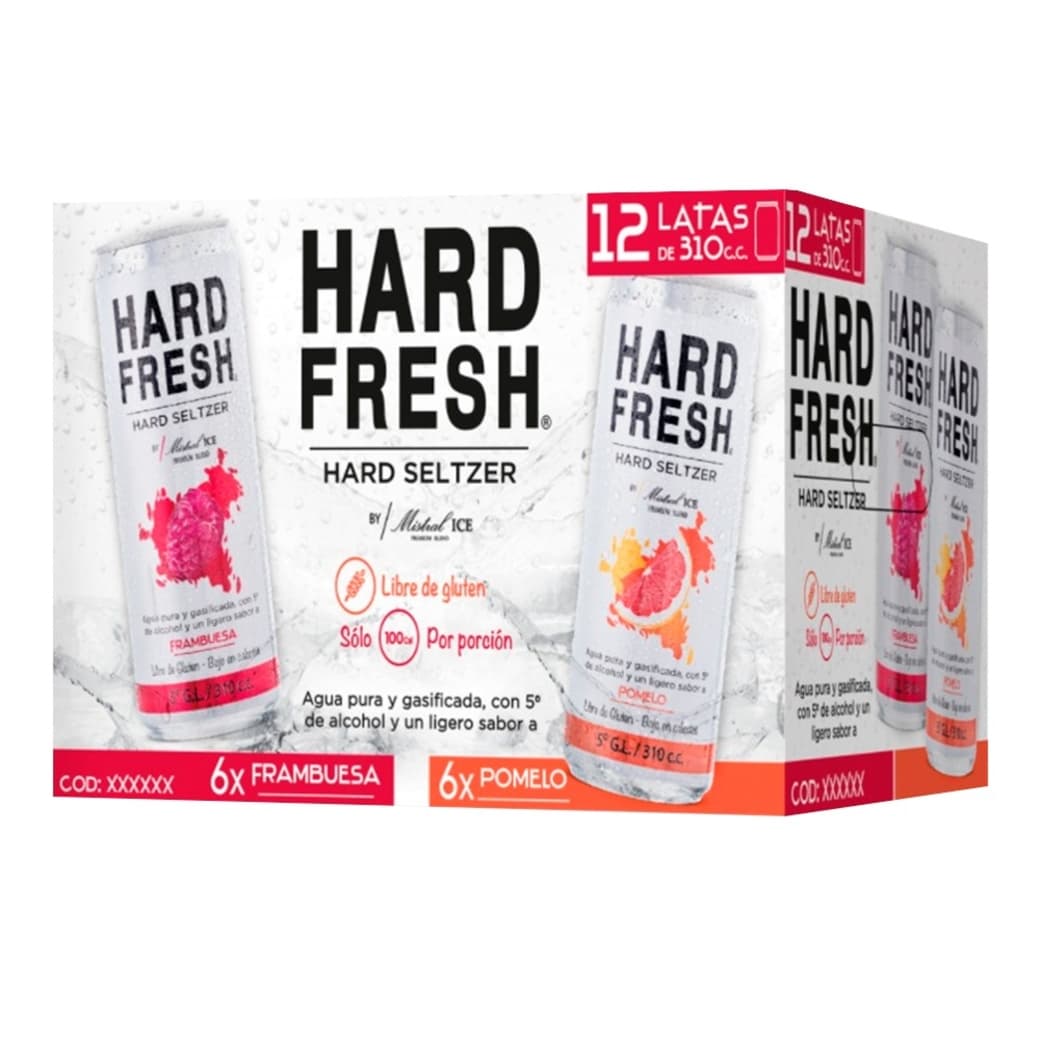 KIT HARD FRESH: 12x Variedades Seltzers Hard Fresh _1