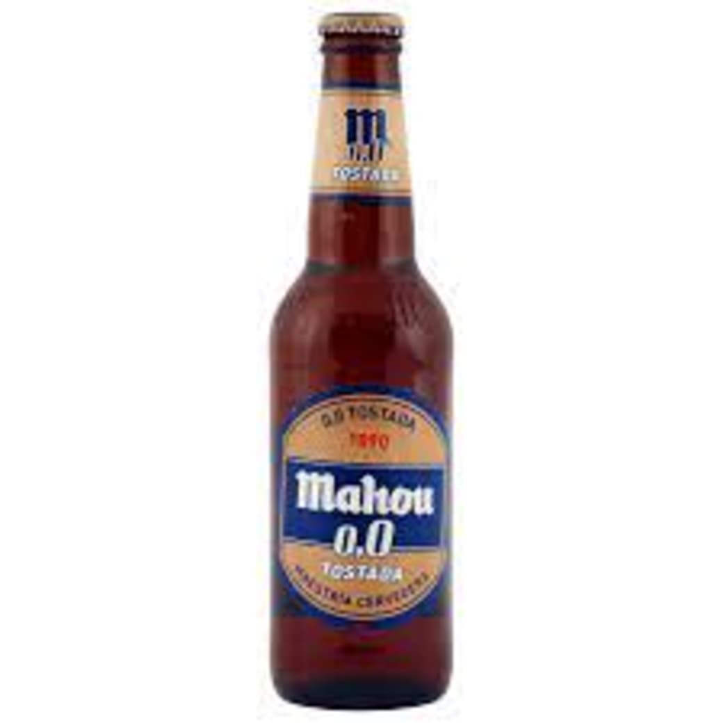 Cerveza Mahou Sin Alcohol Tostada Botella 330cc_1