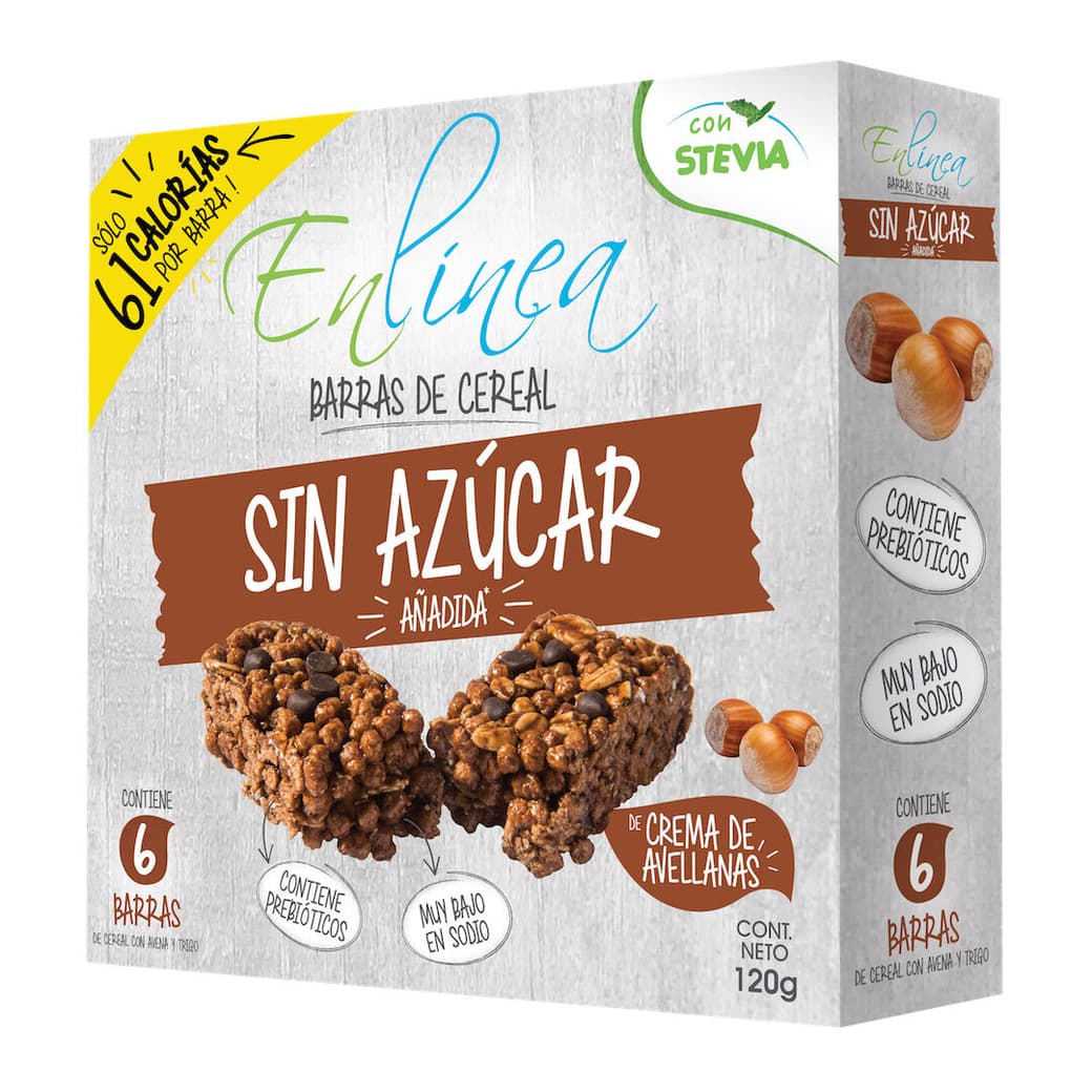 Barritas de Cereal En Línea Crema de Avellana (6 Unidades)_1