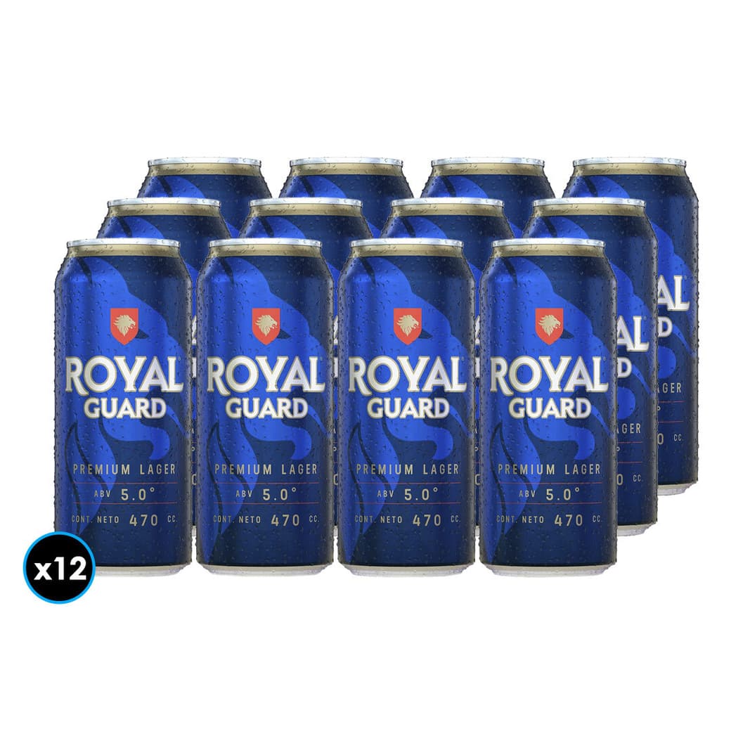 12x Cerveza Royal Guard Lata 470cc_1