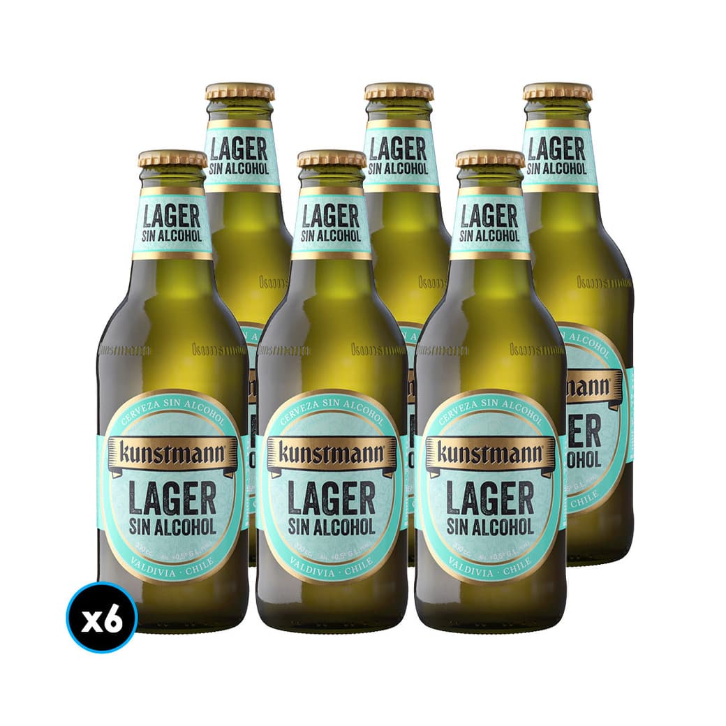 6x Cervezas Kunstmann Sin Alcohol en Botella 330cc_1