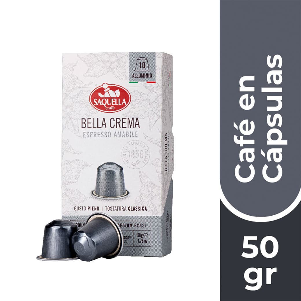 Cápsula de Café Nespresso Saquella Bella Crema (10 Unidades)_1
