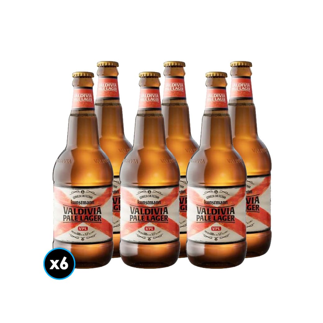 6x Cervezas Kunstmann Valdivia Pale Lager 500cc _1