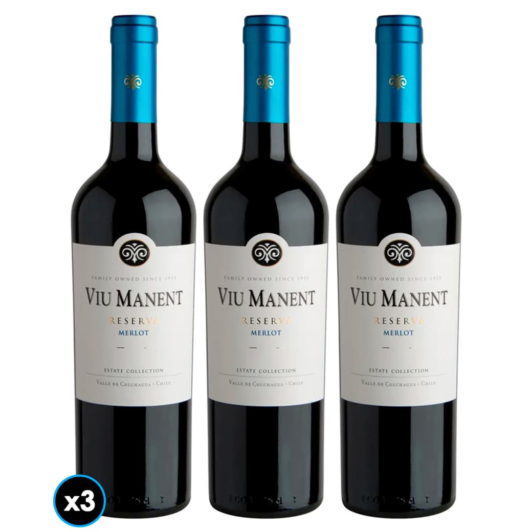 3X Vino Viu Manent Reserva Merlot 750cc_1