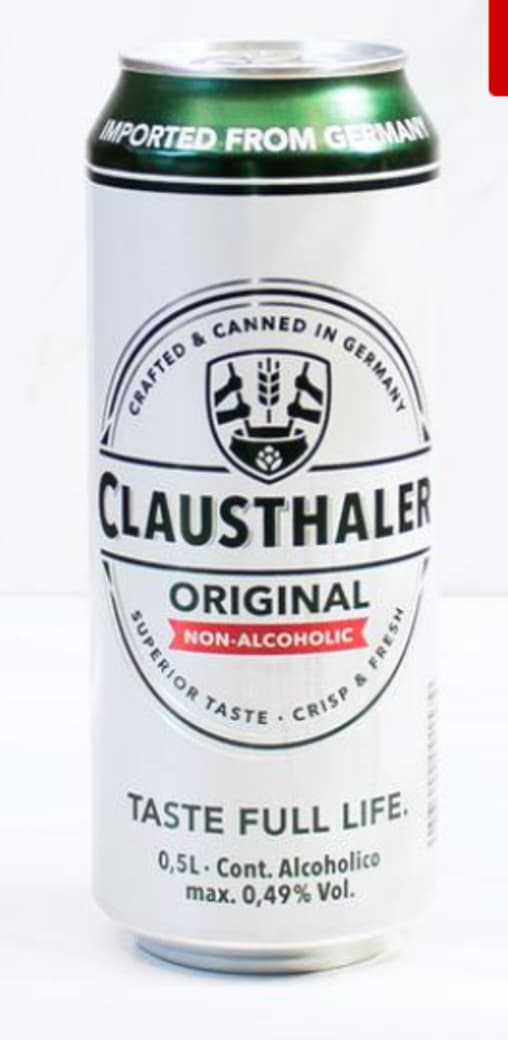 Cerveza Clausthaler Sin Alcohol en Lata 330cc_1