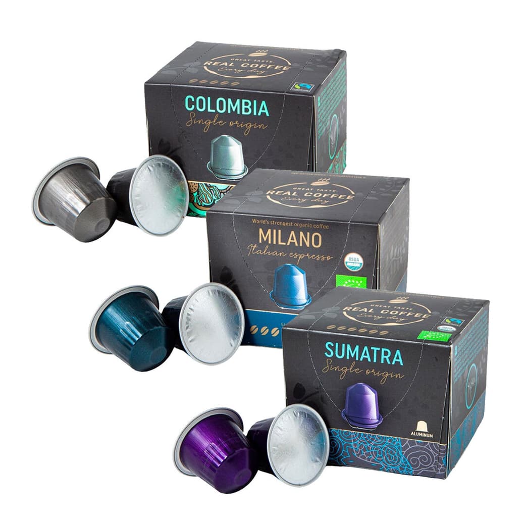 PACK MIX REAL COFFEE (Cápsulas) N°1: Colombia - Milano - Sumarta _1