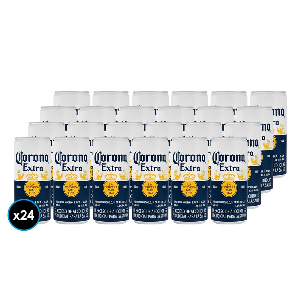 24x Cervezas Corona Extra Lata 355cc_1