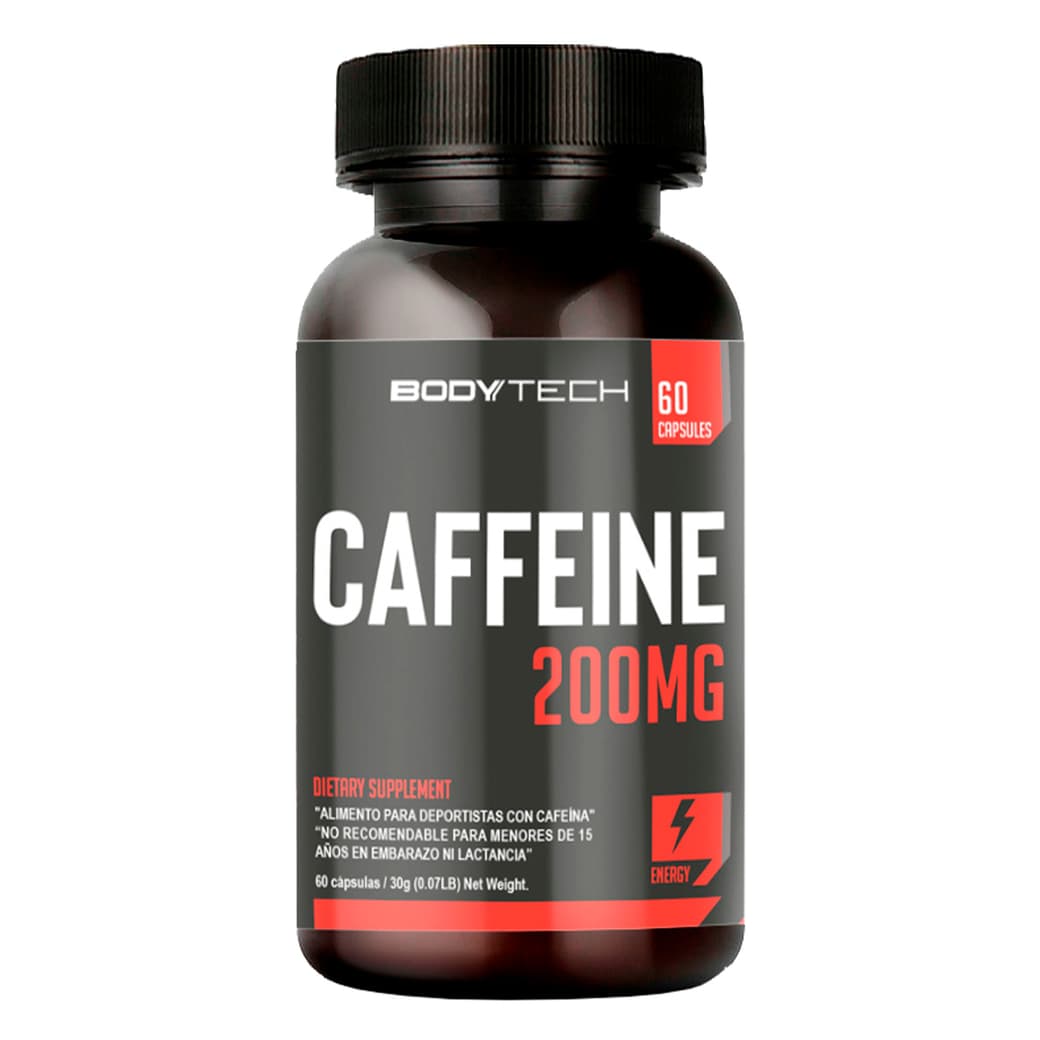 Suplemento Caffeine Bodytech 200 mg (60 cápsulas) _1