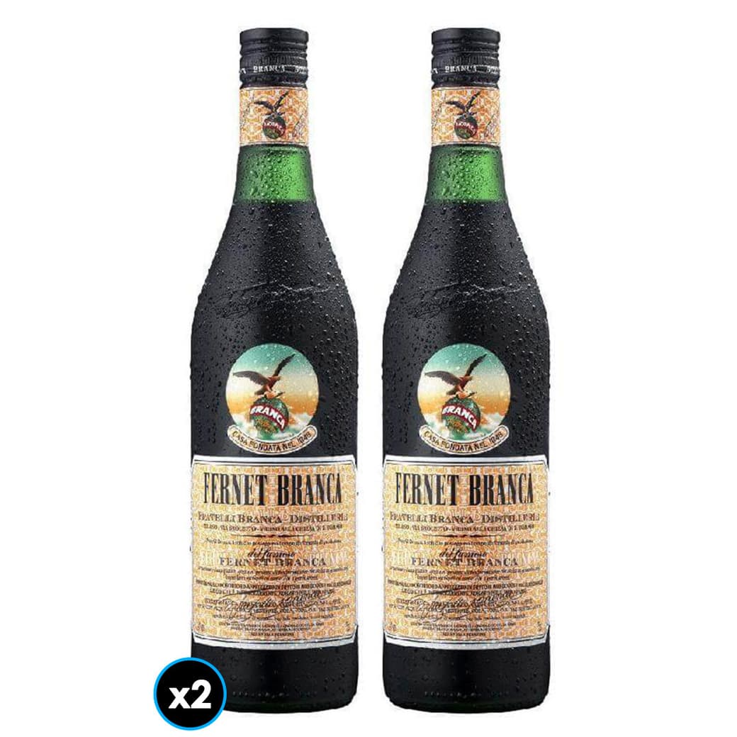 PACK BRANCA N°2: 2x Licor Fernet Branca 1 Litro_1
