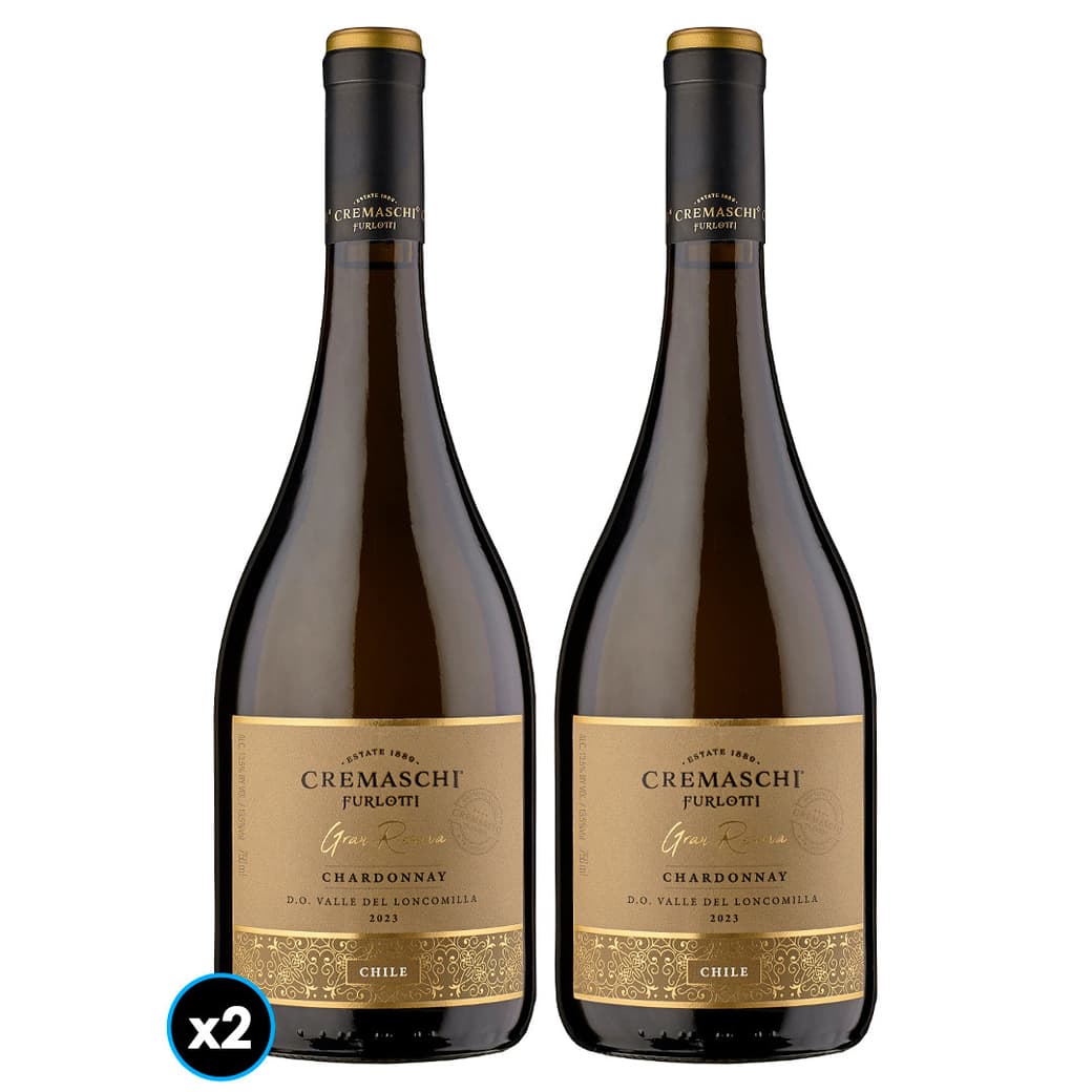 2x Vino Cremaschi Furlotti Gran Reserva Chardonnay 750cc_1