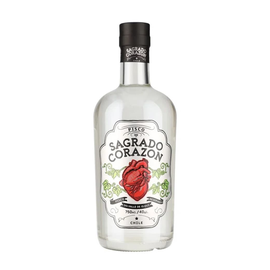 Pisco Sagrado Corazón Transparente 750cc 40ºalc._1