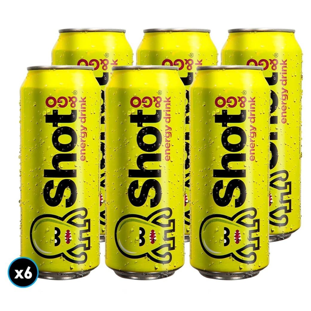 6x Bebida Energética Shot Guaraná 500cc_1