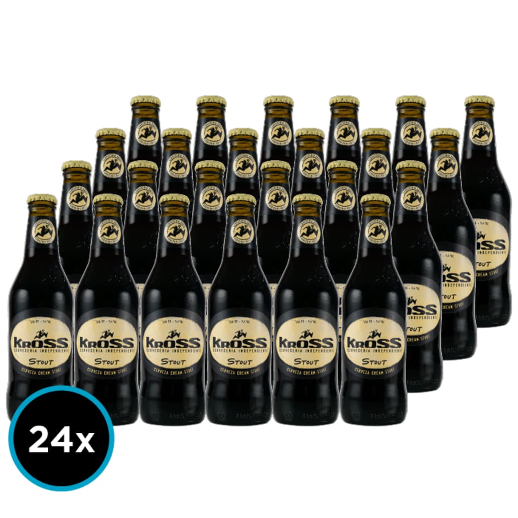 24x Cerveza Kross Stout (Negra) en Botellas 330cc_1