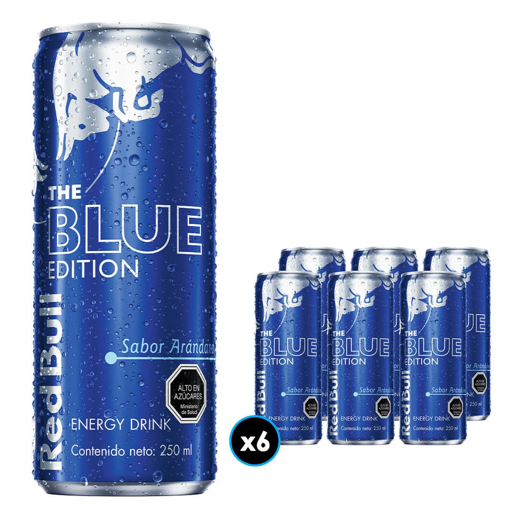 6x Bebida Energética Red Bull Blue Edition 250cc_1