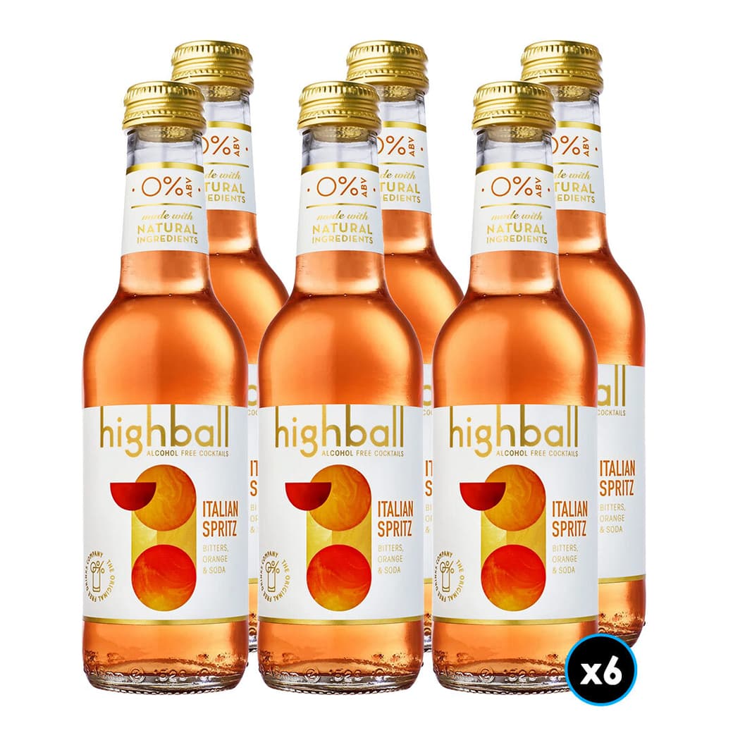 6x Highball Italian Spritz Non-Alcoholic Cocktail 250cc_1