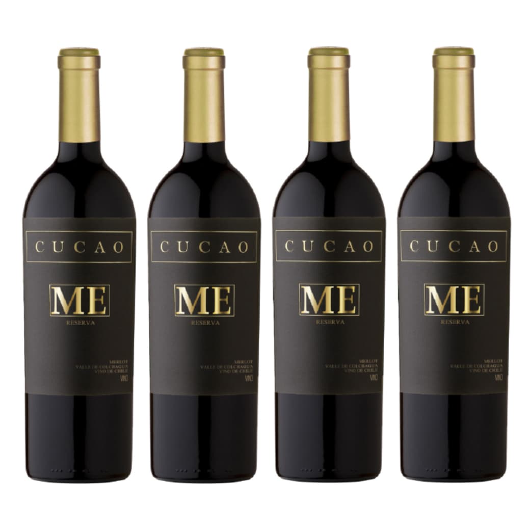 4x Vino Cucao Reserva Merlot 750cc_1