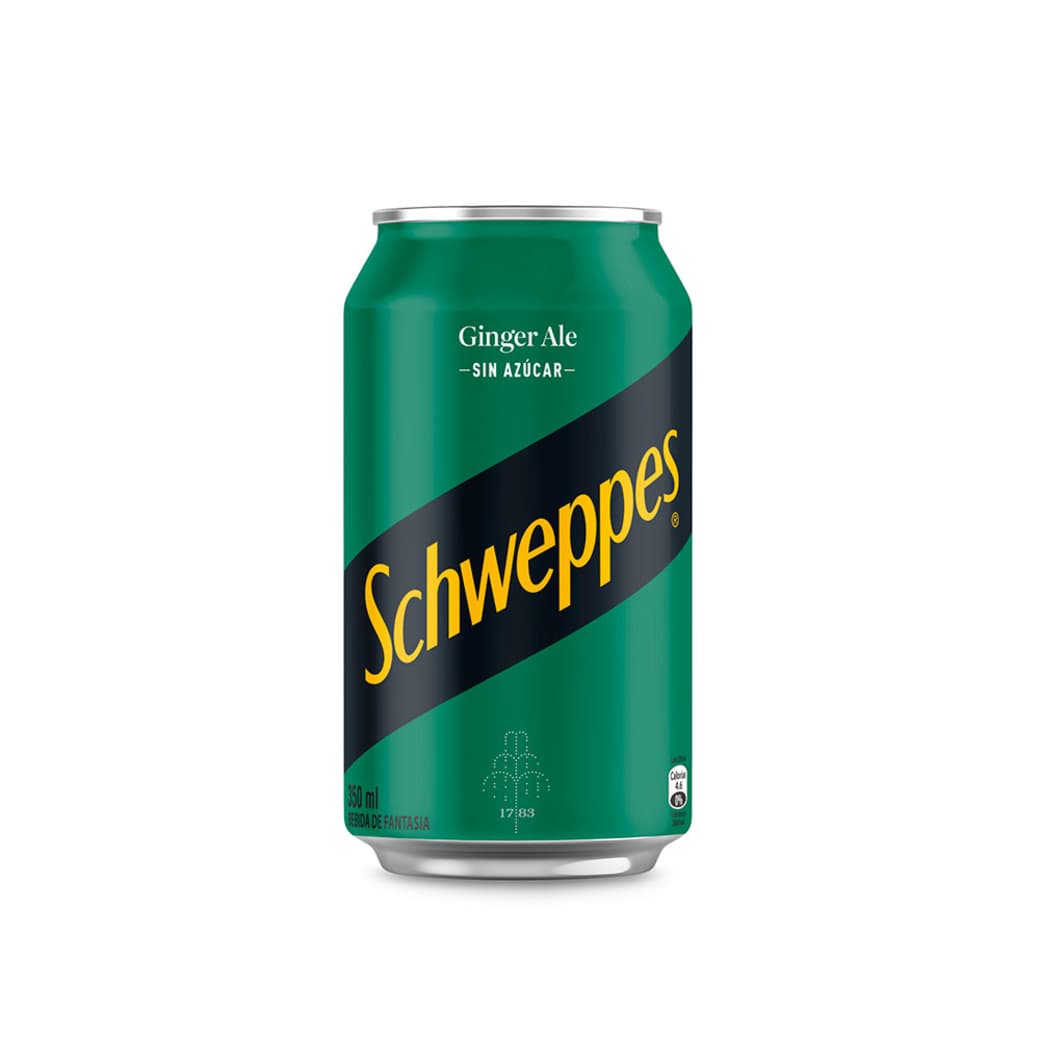 Bebida Schweppes Ginger Ale Sin Azúcar 350cc_1