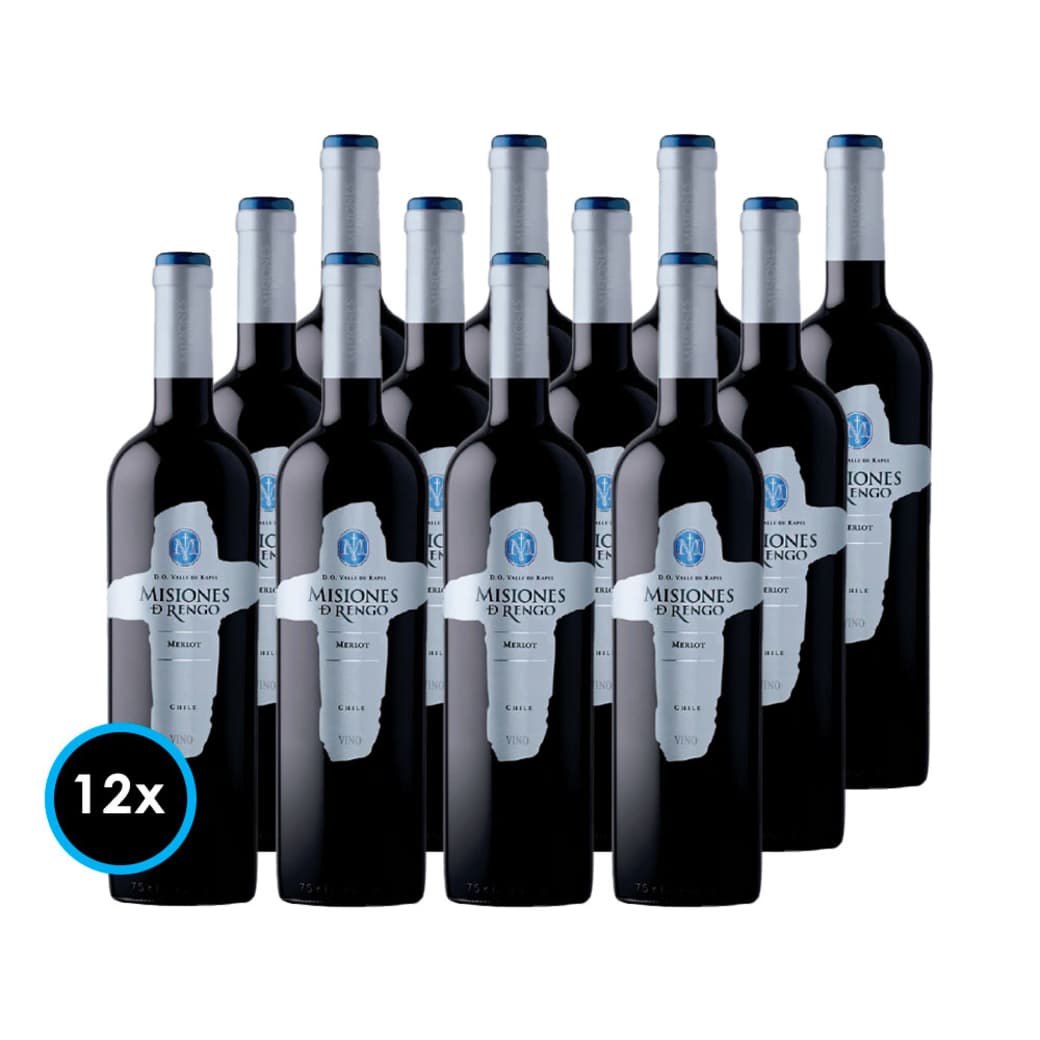 CAJA MISIONES DE RENGO (Merlot): 12x Vino Misiones de Rengo Merlot 750cc_1